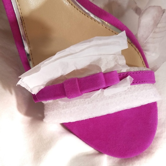 ~~SOLD~~ Jessica Simpson Hot Pink Heeled Sandal - Picture 5 of 6